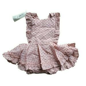 Numi Pink Swiss Dot Pinnie